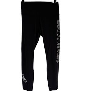 Lululemon Los Angeles Logo Black Leggings Size 8